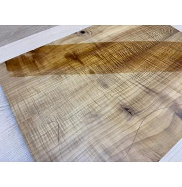 Клён Печёный Волнистый 180гр заготовка на топ Радиал А Волна АА 21х170х460-440 мм - 2 шт.(книжкой) АКЦИЯ-11