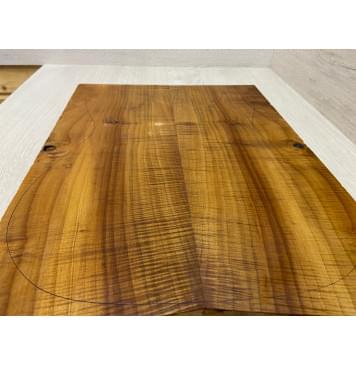 Клён Печёный Волнистый 180гр заготовка на топ Радиал А Волна АА 21х170х460-440 мм - 2 шт.(книжкой) АКЦИЯ-8