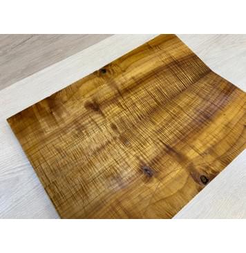 Клён Печёный Волнистый 180гр заготовка на топ Радиал А Волна АА 21х170х460-440 мм - 2 шт.(книжкой) АКЦИЯ-13