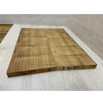 Клён Печёный Волнистый 180гр заготовка на топ Радиал А Волна ААА 24х193х435 мм - 2 шт.(книжкой) АКЦИЯ-3