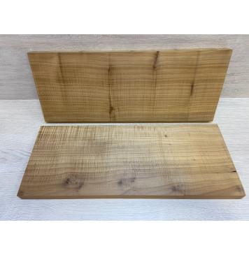 Клён Печёный Волнистый 180гр заготовка на топ Радиал А Волна ААА 24х193х435 мм - 2 шт.(книжкой) АКЦИЯ-5