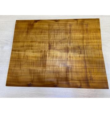 Клён Печёный Волнистый 180гр заготовка на топ Радиал А Волна ААА 24х193х435 мм - 2 шт.(книжкой) АКЦИЯ-0