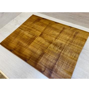 Клён Печёный Волнистый 180гр заготовка на топ Радиал А Волна ААА 24х193х435 мм - 2 шт.(книжкой) АКЦИЯ-9