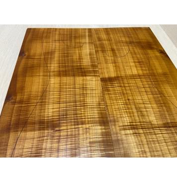 Клён Печёный Волнистый 180гр заготовка на топ Радиал А Волна ААА 24х193х435 мм - 2 шт.(книжкой) АКЦИЯ-12