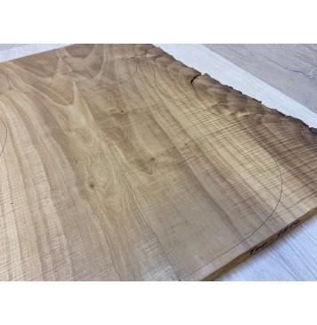 Клён Печёный Волнистый 180гр заготовка на топ Смешанный А Волна А 25х215-160х505 мм - 2 шт.(книжкой) АКЦИЯ-5