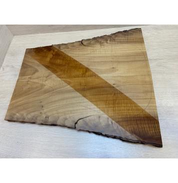 Клён Печёный Волнистый 180гр заготовка на топ Смешанный А Волна А 25х215-160х505 мм - 2 шт.(книжкой) АКЦИЯ-9