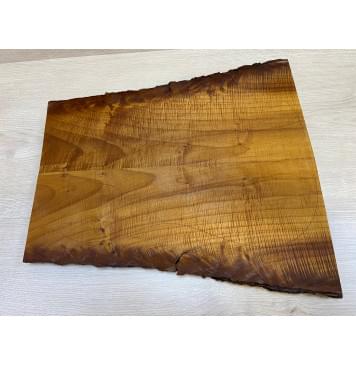 Клён Печёный Волнистый 180гр заготовка на топ Смешанный А Волна А 25х215-160х505 мм - 2 шт.(книжкой) АКЦИЯ-10