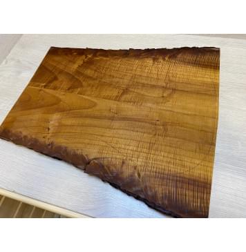 Клён Печёный Волнистый 180гр заготовка на топ Смешанный А Волна А 25х215-160х505 мм - 2 шт.(книжкой) АКЦИЯ-0