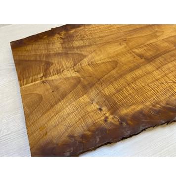 Клён Печёный Волнистый 180гр заготовка на топ Смешанный А Волна А 25х215-160х505 мм - 2 шт.(книжкой) АКЦИЯ-12