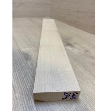 Клён Белый заготовка грифа для Безголовой гитары Радиал АА 25х75х570 мм-1
