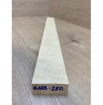 Клён Белый Явор, Волнистый заготовка грифа для Безголовой гитары Смешанный АА Волна АА 26.5х57-47х560 мм (АКЦИЯ)-2