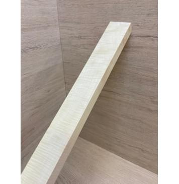 Клён Белый Явор, Волнистый заготовка грифа для Безголовой гитары Смешанный АА Волна АА 26.5х57-47х560 мм (АКЦИЯ)-4