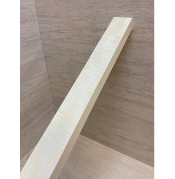 Клён Белый Явор, Волнистый заготовка грифа для Безголовой гитары Смешанный АА Волна АА 26.5х57-47х560 мм (АКЦИЯ)-8
