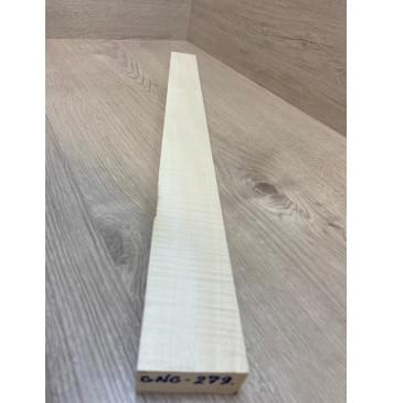 Клён Белый Явор, Волнистый заготовка грифа для Безголовой гитары Радиал ААА Волна АА 28х55-45х550 мм-3