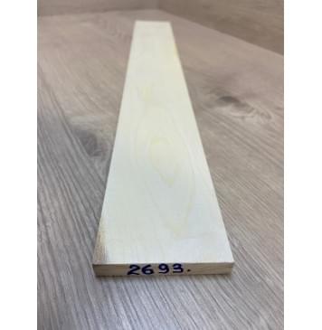 Клён Белый заготовка накладки для электрогитары Тангент АА 10х72х560 мм-1