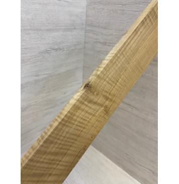 Клён Американский Волнистый Печёный 180гр заготовка накладки для бас-гитары Радиал А Волна АА 11х78-68х665 мм (Уценка-сучки)-7