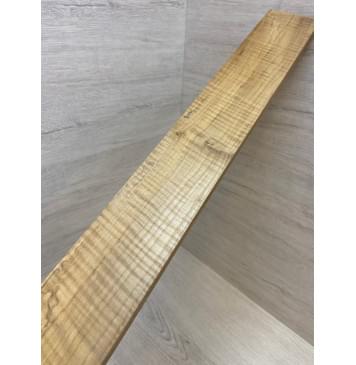 Клён Американский Волнистый Печёный 180гр заготовка накладки для бас-гитары Радиал А Волна АА 11х79х665 мм (Уценка-сучки)-1