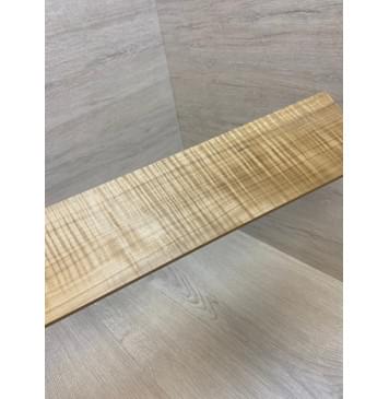 Клён Американский Волнистый Печёный 180 гр заготовка накладки для электрогитары Радиал АА Волна ААА 12х95х505 мм-1