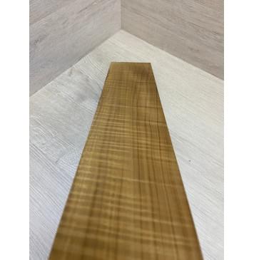 Клён Американский Волнистый Печёный 180 гр заготовка накладки для электрогитары Радиал АА Волна ААА 12х95х505 мм-6