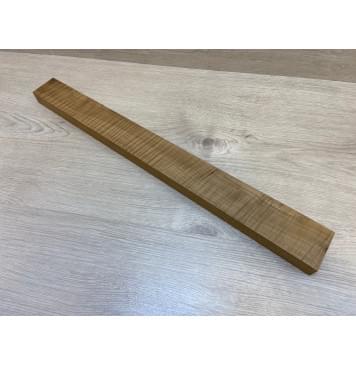 Клён Американский Волнистый Печёный 180 гр заготовка грифа безголовой гитары Радиал А Волна ААА 27х63-53х580 мм-0
