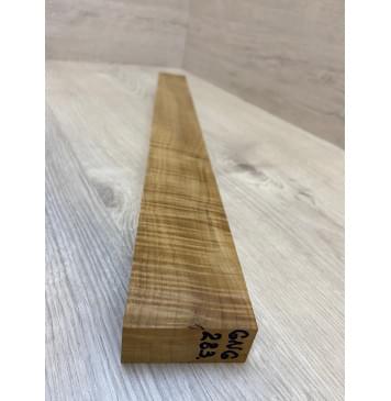 Клён Американский Волнистый Печёный 180 гр заготовка грифа безголовой гитары Радиал А Волна ААА 27х63-53х580 мм-1