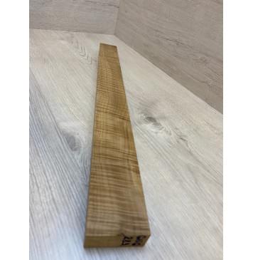 Клён Американский Волнистый Печёный 180 гр заготовка грифа безголовой гитары Радиал А Волна ААА 27х63-53х580 мм-2