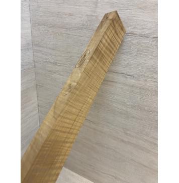 Клён Американский Волнистый Печёный 180 гр заготовка грифа безголовой гитары Радиал А Волна ААА 27х63-53х580 мм-5