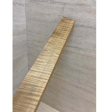 Клён Американский Волнистый Печёный 180 гр заготовка грифа безголовой гитары Радиал А Волна ААА 27х63-53х580 мм-6