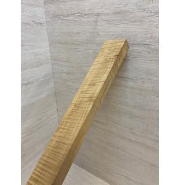 Клён Американский Волнистый Печёный 180 гр заготовка грифа безголовой гитары Радиал А Волна ААА 27х63-53х580 мм-12