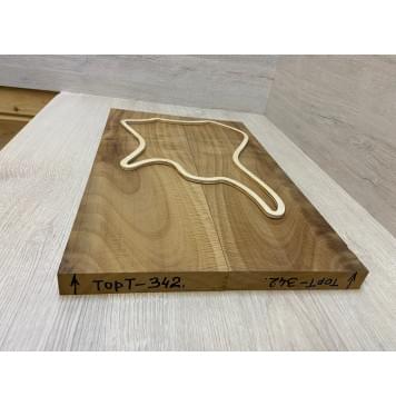 Клён Американский Волнистый Печёный 180гр заготовка на топ для Тревел гитары Смешанный АА Волна АА 25.5х152х490 мм - 2 шт (книжкой)-4