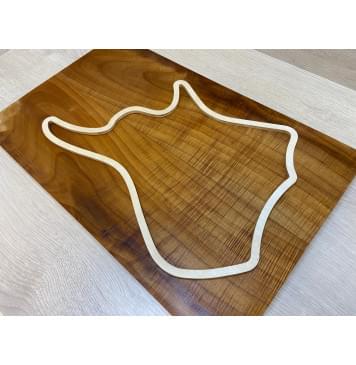 Клён Американский Волнистый Печёный 180гр заготовка на топ для Тревел гитары Смешанный АА Волна АА 25.5х152х490 мм - 2 шт (книжкой)-9