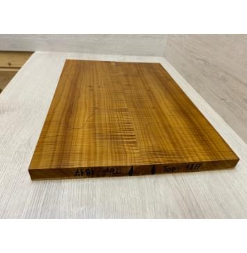 Клён Американский Волнистый Печёный 180гр заготовка на топ Радиал А Волна ААА 26х177х510 мм - 2 шт (книжкой) (Уценка-сучки)-5