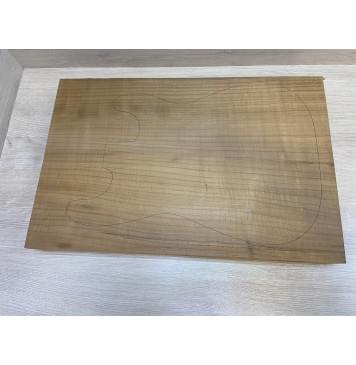 Клён Американский Печёный 180 гр заготовка корпуса Радиал АА 61х360х545 мм (массив)-0