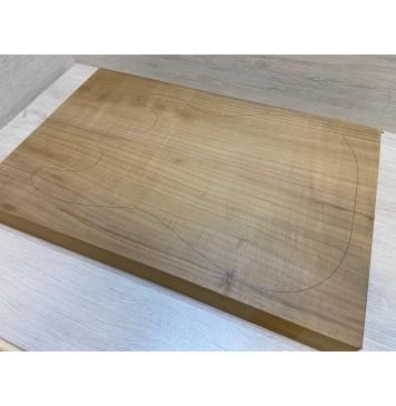 Клён Американский Печёный 180 гр заготовка корпуса Радиал АА 61х360х545 мм (массив)-1