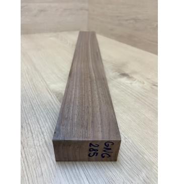 Орех Американский заготовка грифа для Безголовой гитары Радиал АА 35х68х565 мм-1