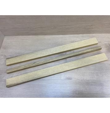 Корина Чёрная заготовка грифа электрогитары Радиал АА 24х(53-23-53)х705 мм - из 3х частей-0