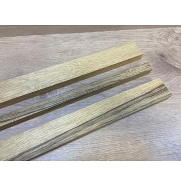 Корина Чёрная заготовка грифа электрогитары Радиал АА 24х(53-23-53)х705 мм - из 3х частей-10