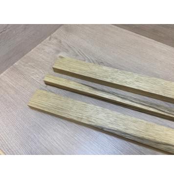 Корина Чёрная заготовка грифа электрогитары Радиал АА 24х(53-23-53)х705 мм - из 3х частей-11