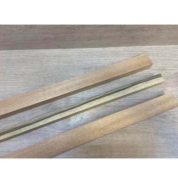 Махагон/Корина Чёрная заготовка для переклеенного грифа электрогитары Радиал АА 24х(36-22-36)х700 мм - из 3х частей-1