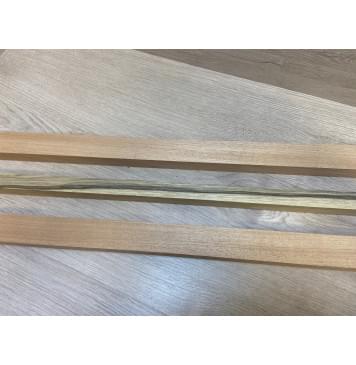 Махагон/Корина Чёрная заготовка для переклеенного грифа электрогитары Радиал АА 24х(36-22-36)х700 мм - из 3х частей-3