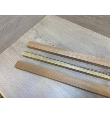 Махагон/Корина Чёрная заготовка для переклеенного грифа электрогитары Радиал АА 24х(36-22-36)х700 мм - из 3х частей-11