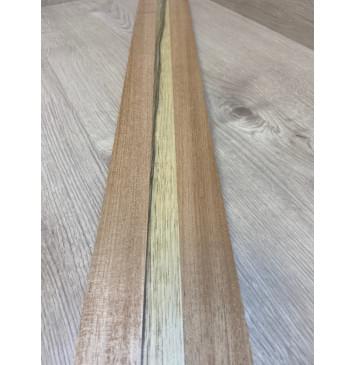 Махагон/Корина Чёрная заготовка для переклеенного грифа электрогитары Радиал АА 24х(36-22-36)х700 мм - из 3х частей-8