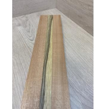 Махагон/Корина Чёрная заготовка для переклеенного грифа электрогитары Радиал АА 24х(36-22-36)х700 мм - из 3х частей-7