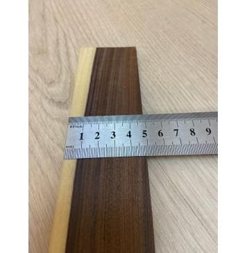 Палисандр Бразильский Сантос заготовка накладки для бас-гитары Радиал АА 9х65-45х740 мм-9