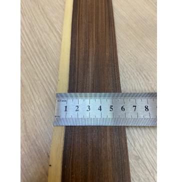Палисандр Бразильский Сантос заготовка накладки для бас-гитары Радиал АА 9х65-45х740 мм-14