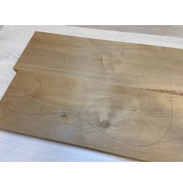 Ольха Печёная 180гр заготовка корпуса Смешанный А 40х193х560-540 мм (2шт)-1