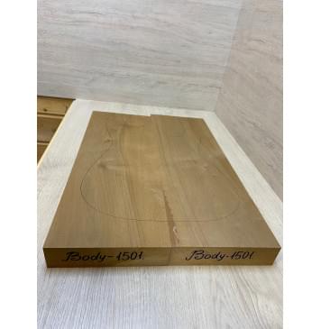 Ольха Печёная 180гр заготовка корпуса Смешанный А 40х193х560-540 мм (2шт)-4