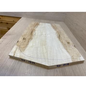 Клён Белый Явор, Волнистый заготовка на топ Смешанный А Волна АА 20х194-164х555-520 мм - 2 шт. (книжкой) Уценка-сучки-5