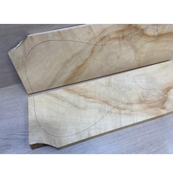 Клён Американский заготовка на топ Смешанный АА 19х180х550 мм - 2 шт. (книжкой)-7