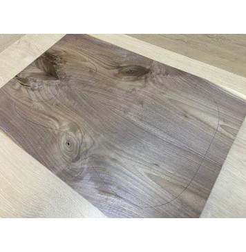 Орех Американский заготовка на топ Смешанный А 9.5х194х565 мм - 2шт (книжкой) Уценка-сучки-4